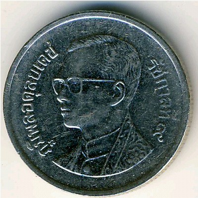 Thailand, 1 baht, 2008