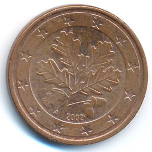 Germany, 5 euro cent, 2002