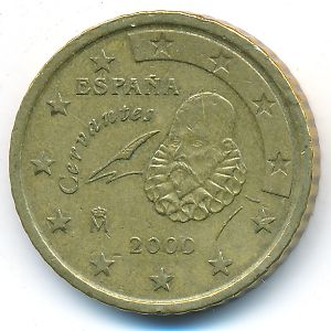Испания, 50 евроцентов (2000 г.)