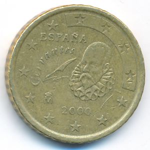 Spain, 50 euro cent, 2000