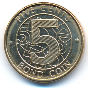 Зимбабве, 5 центов (2014 г.)