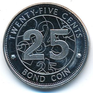 Зимбабве, 25 центов (2014 г.)