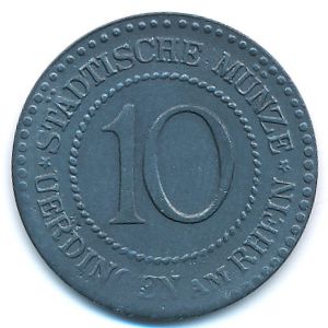 Урдинген-на-Рейне., 10 пфеннигов (1917 г.)