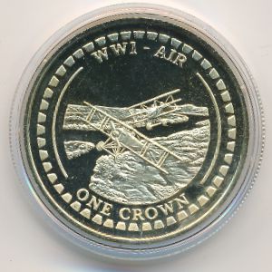 Gibraltar, 1 crown, 2014