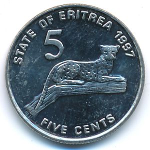 Эритрея, 5 центов (1997 г.)