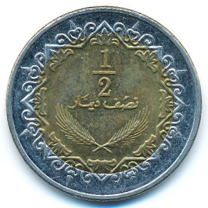 Ливия, 1/2 динара (2009 г.)