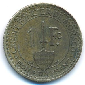Monaco, 1 franc, 1926