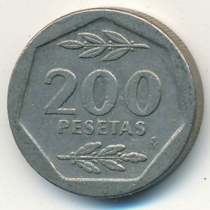 Испания, 200 песет (1988 г.)