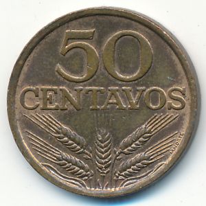 Portugal, 50 centavos, 1977