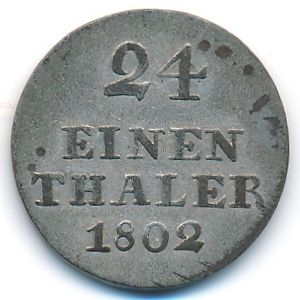 , 1/24 thaler, 1802