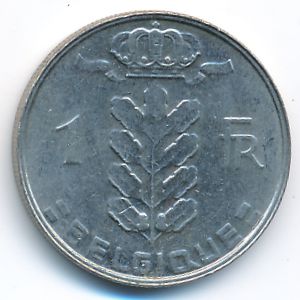 Belgium, 1 franc, 1988