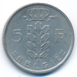 Бельгия, 5 франков (1950 г.)