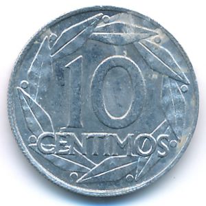 Spain, 10 centimos, 1959