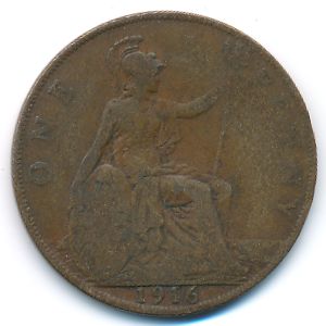 Great Britain, 1 penny, 1916