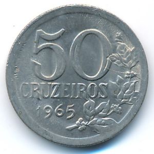 Бразилия, 50 крузейро (1965 г.)