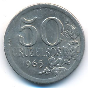 Бразилия, 50 крузейро (1965 г.)