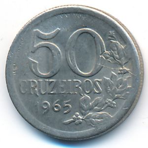 Бразилия, 50 крузейро (1965 г.)