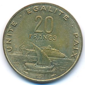Djibouti, 20 francs, 1983