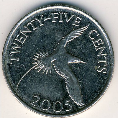 Bermuda Islands, 25 cents, 1999–2009
