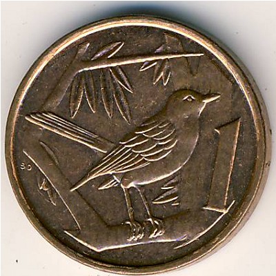 Каймановы острова, 1 цент (1992–1996 г.)