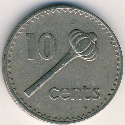 Fiji, 10 cents, 1969–1985