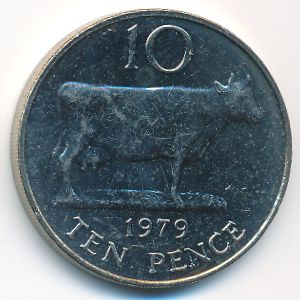 Guernsey, 10 pence, 1979