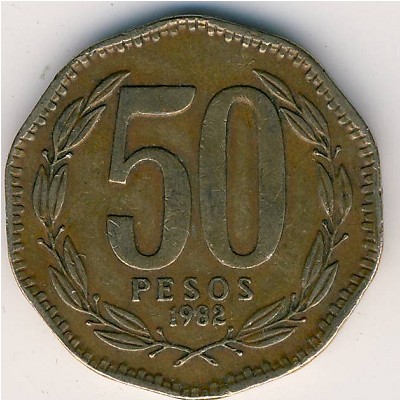 Чили, 50 песо (1981–1987 г.)