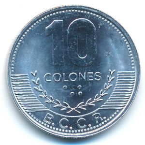 Коста-Рика, 10 колон (2016–2017 г.)