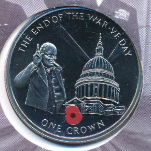 Gibraltar, 1 crown, 2005