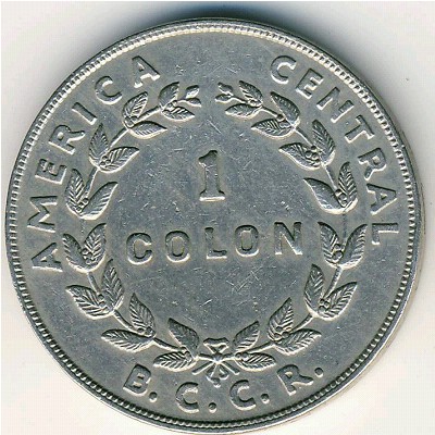 Costa Rica, 1 colon, 1961
