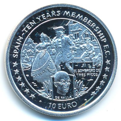 Остров Мэн, 10 евро (1996 г.)