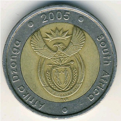 Coins Catalog - South Africa, 5 rand, KM#297 / Numismatics with Global ...