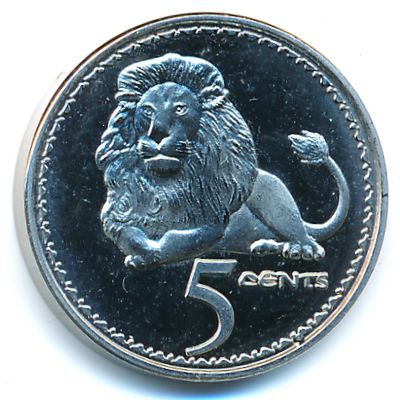 Rhodesia., 5 cents, 2018