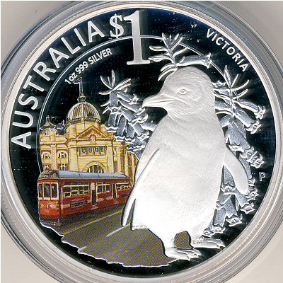 Australia, 1 dollar, 2010