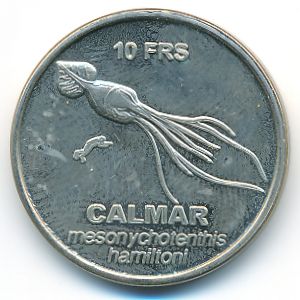 Остров Сен-Поль., 10 франков (2011 г.)