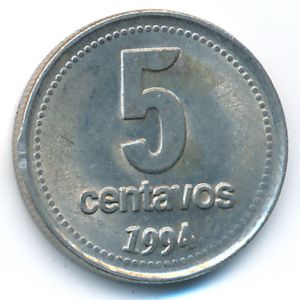 Аргентина, 5 сентаво (1994 г.)