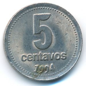 Argentina, 5 centavos, 1994