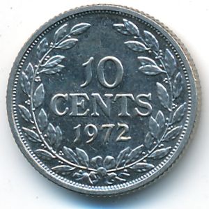 Либерия, 10 центов (1968–1987 г.)