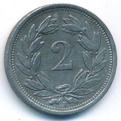 Switzerland, 2 rappen, 1942–1946