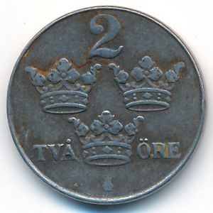 Sweden, 2 ore, 1950