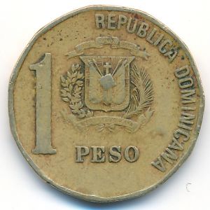 Dominican Republic, 1 peso, 2000