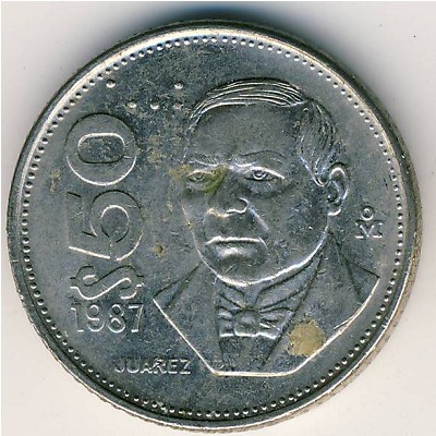 Coins Catalog - Mexico, 50 pesos, KM#495 / Numismatics with Global Coins