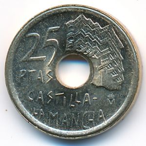 Испания, 25 песет (1996 г.)