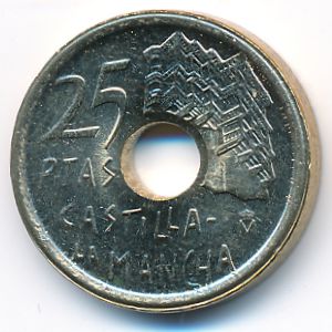 Испания, 25 песет (1996 г.)