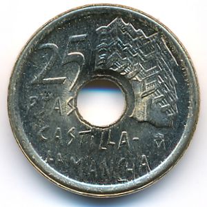 Испания, 25 песет (1996 г.)