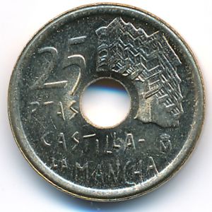 Испания, 25 песет (1996 г.)