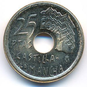 Испания, 25 песет (1996 г.)