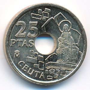 Испания, 25 песет (1998 г.)