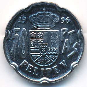 Spain, 50 pesetas, 1996