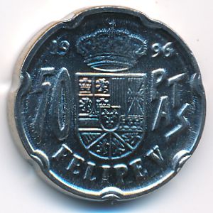 Испания, 50 песет (1996 г.)